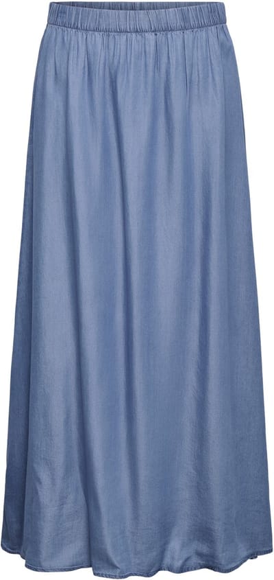 Jacqueline de Yong Rok Jdyjasper Mw Maxi Skirt Wvn Dia 15369401 Medium Blue Denim Dames Maat - L