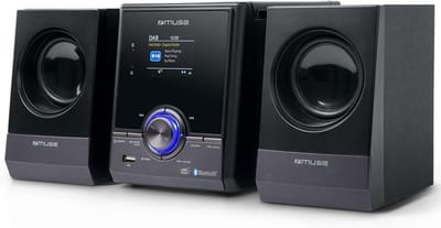 Compact stereosysteem - Muziekinstallatie Home - Muziek Streamen - Bluetooth Connectiviteit - 30 Watt - Zwart