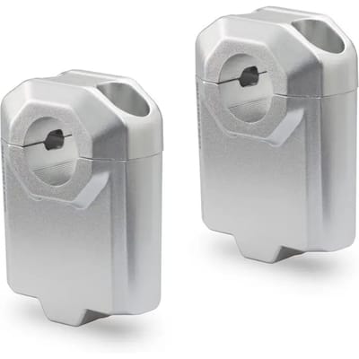 Sw-motech Ø22mm H.50mm Stuurverhoger Zilver