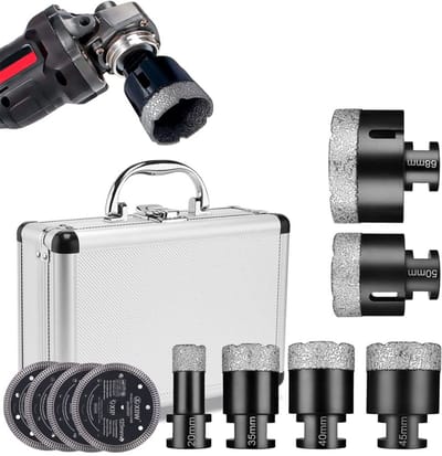 Tegelboor Set - Diamantboorkronen Gatenzagen - Snelle Gaten Boren - Vacuüm Gesoldeerd - 20-68 mm