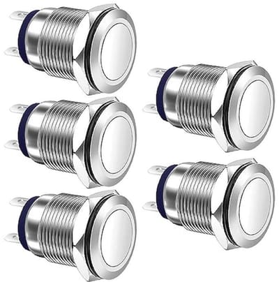 Waterdichte Drukknop Vergrendeling 12mm voor 12V/24V/110V/250VAC