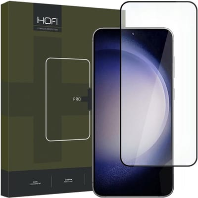 Schermbeveiligingsfolie HOFI PRO+ voor Samsung Galaxy S23 S911, Gehard Glas, Volledige Lijm, Zwart