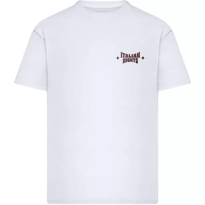 Mister Tee - Italian Nights Oversize Heren Tshirt - L - Wit