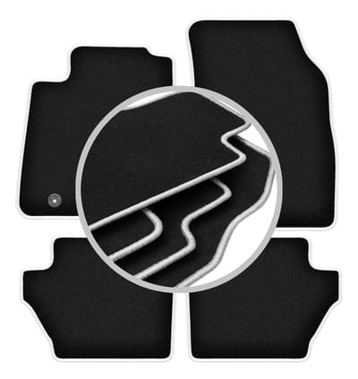 CARLUX-SILVER automatten voor: Ford Fiesta MK7 hatchback (2008-2011)