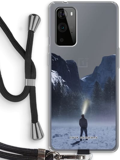 Case Company® - Hoesje met koord geschikt voor OnePlus 9 Pro hoesje met Koord - Wanderlust - Telefoonhoesje met Zwart Koord - Bescherming aan alle Kanten en Over de Schermrand