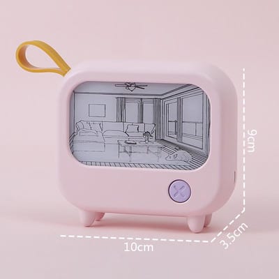 TV Schilderij Nachtlampje Led Schattig Kind Leer Tafel Lamp Kamer Huis Decoratie Sfeerverlichting Mini Bureau Verjaardagscadeau