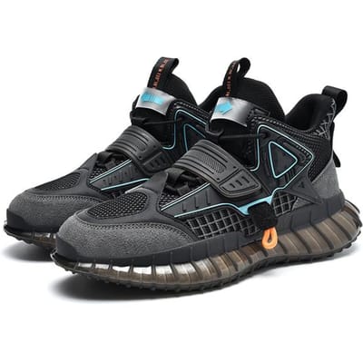 Chaussures montantes pour papa, baskets de basket-ball pour hommes, résistantes à l'usure, antidérapantes, à coussin d'air, chaussures d'été respirantes et légères pour hommes 39 noir