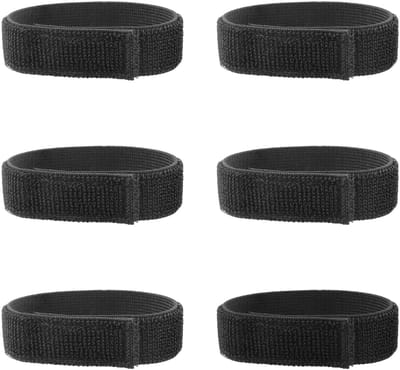 Dailygoods- Laarsriemen 3 Paar - Elastische Banden - Enkelbanden Fitness - Fietsclips - Nylon/Polyester - 30x300mm - 6 Stuks