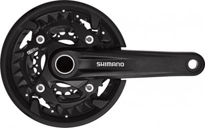 Crankstel 3x10 speed Shimano MTB FC-MT500 175/40-30-22 - zwart
