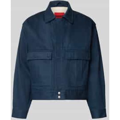 relaxed fit jeansjack van pure katoen model 'HUGO 083/1'