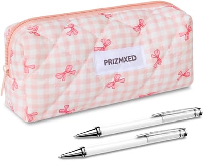 SnelShoppen - Schattige Kleine Pencil Case voor Meisjes - Roze Pennen Etui, Duurzaam en Stijlvol, Geschikt voor School en Kantoor - Cosmetica Opbergta