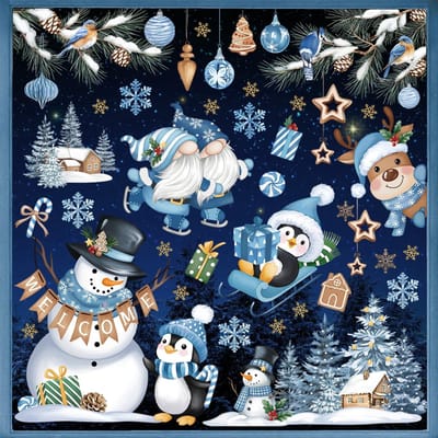 Dailygoods- Raamstickers Kerst - Raamdecoratie zonder boren - Anti-collision - Dubbelzijdig - Makkelijk aan te brengen - Geschikt voor gladde oppervlakken