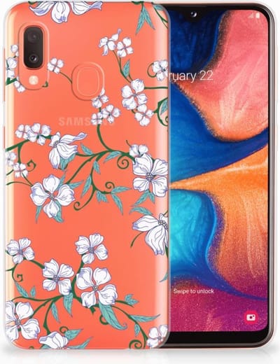 Samsung Galaxy A20e Uniek TPU Case Blossom White