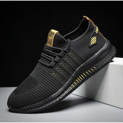 Grote Maat 48 Sneakers Schoenen Heren Lichtgewicht Ademend Hardlopen Wandelen Heren Schoenen Vetersluiting Volwassen Sneakers Zapatillas De Deporte 44 black