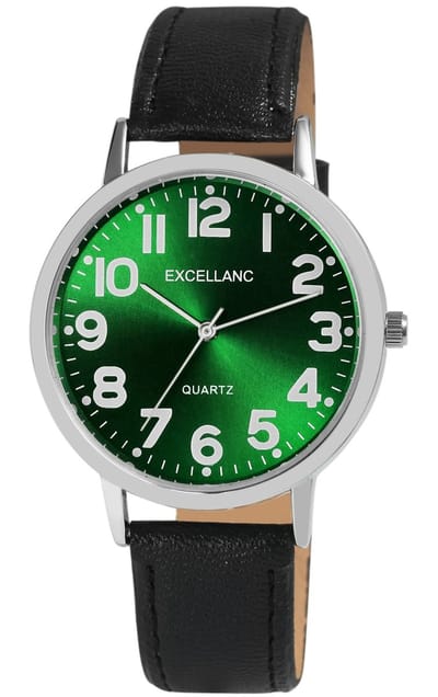 EXCELLANC Herenhorloge van imitatieleer 2900233 Herenhorloge met synthetisch leren band