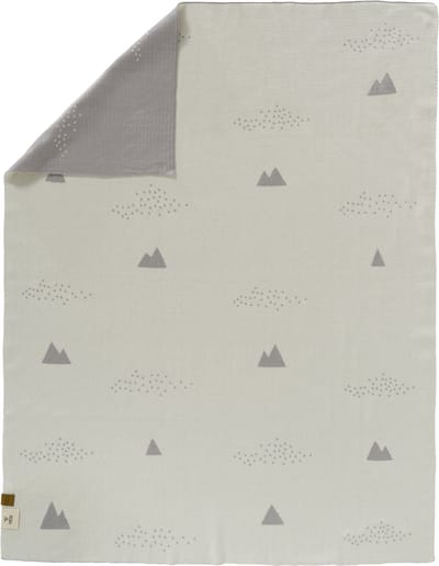 Fresk Kinderdeken Unisex80 x 100 cm – Babydeken - Wiegdeken - Ledikant deken - Licht Grijs -