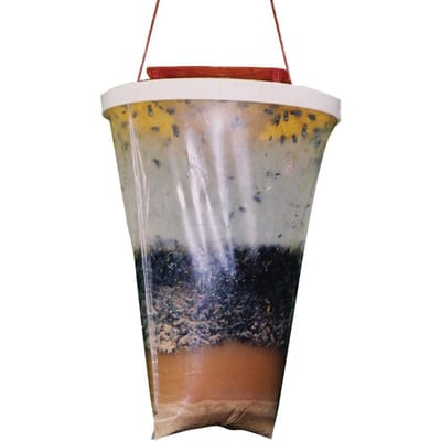 Vliegenvanger Buiten Vliegenvanger Hangende Vliegenzakken voor Buiten Schuren Stallen en Erven gray