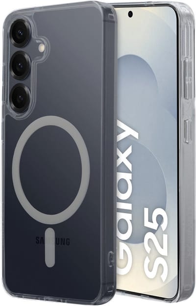 Mobiparts hoesje geschikt voor Samsung Galaxy S25 - Hardcover - MagSafe - Transparant