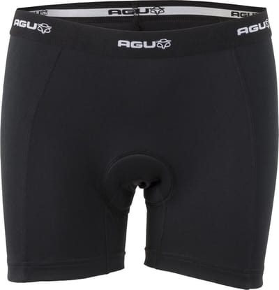 AGU Underwear Fietsonderbroek Essential - Fietsonderbroek Dames met Zeem - Ademend Fietsondergoed - Zwart - XS