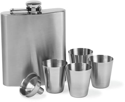 Funktion Pocket flask set 200 ml Steel