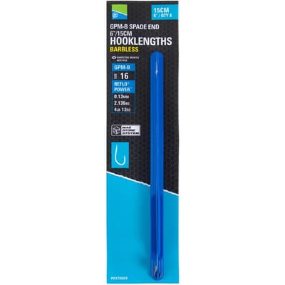 Haken zonder weerhaken Preston MSS RIG 15cm/6 Size 14 GPM-B (x8)
