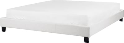 ROANNE - Tweepersoonsbed - Lichtgrijs - 180 x 200 cm - Polyester