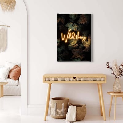 Canvas print DD123150 Wild Thing A.S. Création 0,5 x 0,7 m Groen Kantoor Hal/Gang Keuken Slaapkamer Woonkamer