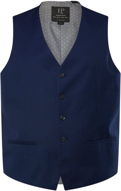 JP 1880 - Heren - Business-gilet Kasos mix & match FLEXNAMIC® - Donkermarine - Maat 52