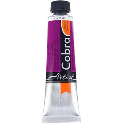 Peinture à l'huile - Cobra - Artist - Violet permanent moyen - 537 - Tube de 40ml violet
