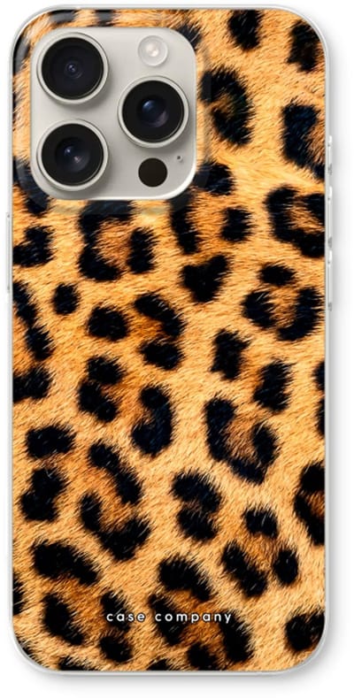 Case Company® - Hoesje geschikt voor iPhone 16 Pro hoesje - Luipaard - Soft Cover Telefoonhoesje - Bescherming aan alle Kanten en Schermrand