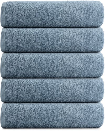 RELAKZ - Airy Blue - Gastendoekjes - 7-Pack - 100% Katoen - 550 GSM - 33x55 cm - Zacht en Absorberend