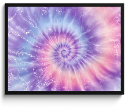 Poster in lijst - Fotolijst 80x60 cm - Posters - Pasteltinten - Paars - Spiraal - Marmer - Posterlijst zwart - Decoratie - Wanddecoratie woonkamer - Muurdecoratie slaapkamer