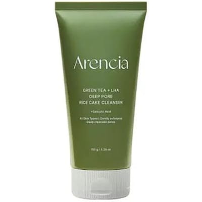 Arencia Groene Thee LHA Diepe Poriën Rijstcake Zeep Reiniger 150g gray