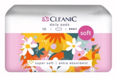 Cleanic Maandverband Met Vleugels Daily Pads 12 x 10 Stuks - Voordeelverpakking