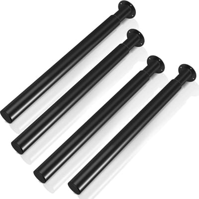 Meubelpoten Set - Tafelpoten Verstelbaar - Meubels Opknappen - Hoogte Verstelbaar 70-110cm - 8 stuks - Zwart