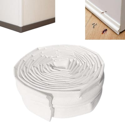 Afdichtstrips, zelfklevende raamafdichtingsstrips, kierafdichtingsstrips, geluidsisolerend en winddicht, toepasbaar voor deurspleten, ramen, muren (3cm*4m, wit)