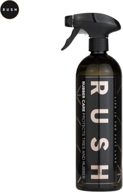 RUSH Rubber Care - 750 ml - voor autobanden en rubberonderdelen - beschermt tegen uitdroging - matte / glazende straling mogelijk - geschikt voor deur- en raamrubbers - autobanden voeden en verzorgen