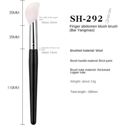 Geitenhaar Blushkwast Vingertoppapplicatie Stippelen Poeder Blush Make-up Kwasten Blush Make-up Tools SH-292