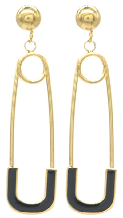 Oorbellen Veiligheidsspeld - RVS - 4 cm - Goudkleurig