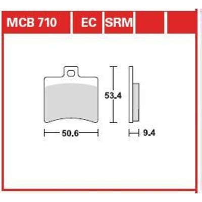 Remblokset TRW MCB710EC