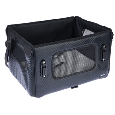 Nomad Tales autostoel voor honden, ebbenhout 47.5x38x27.5cm hond