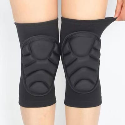 Kniebeschermers - Gewatteerde Pads - Outdoor Sport - Ademend Netontwerp - Large - Zwart