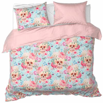 De Witte Lietaer Dekbedovertrek Mexicana Blush - 200 x 200/220 + 2x 60 x 70 cm - Katoen Satijn