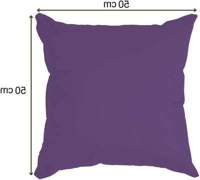 Tuinkussen Set - Decoratief Zitkussen - Buiten Zitten - Waterafstotend Stof - 6x 50x50 cm - Paars