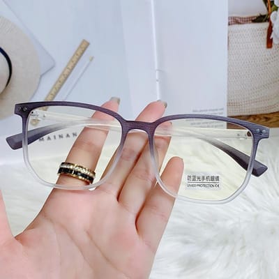 TR Anti-blauw Glas Vrouwelijk Retro Houten Frame Mannelijk Groot Gezicht met Leptine en Bijziendheid Bril. Anti-blue lens