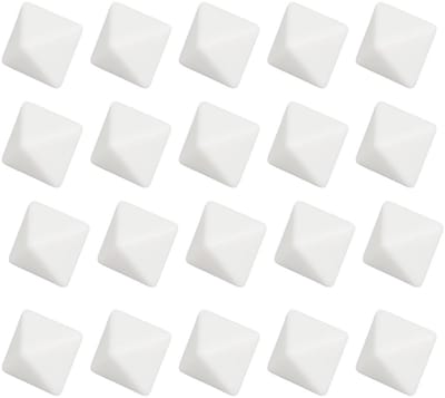 Dailygoods- Dobbelstenen 8-zijdig - 20 Stuks - Bordspellen - Wiskunde - Onderwijs - Kunststof - 2,8 cm - Speelgoed