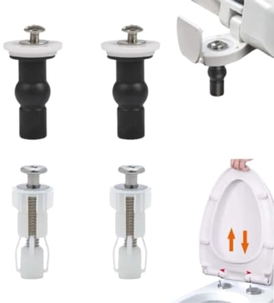 Toiletbril Bevestigingsschroeven - Universeel Bevestigingsset met Rubberen Expansiebolts