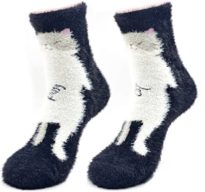 Robin Ruth - Pussy cat - Katten - Zwart - Dames sok - Maat 36-42