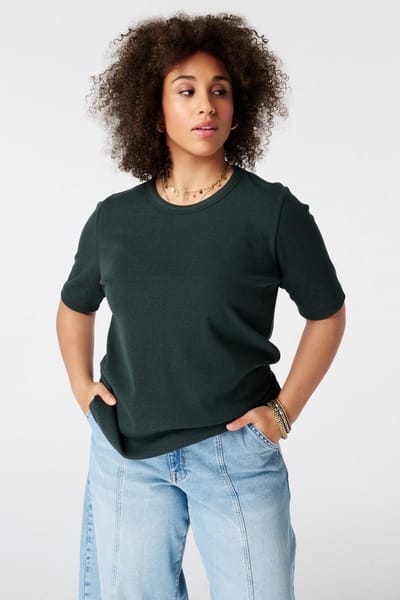 MS Mode Top Basic top van ribstof