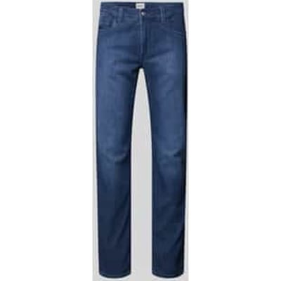 regular fit jeans van katoenmix met viscose en zijdege model 'Chuck'
